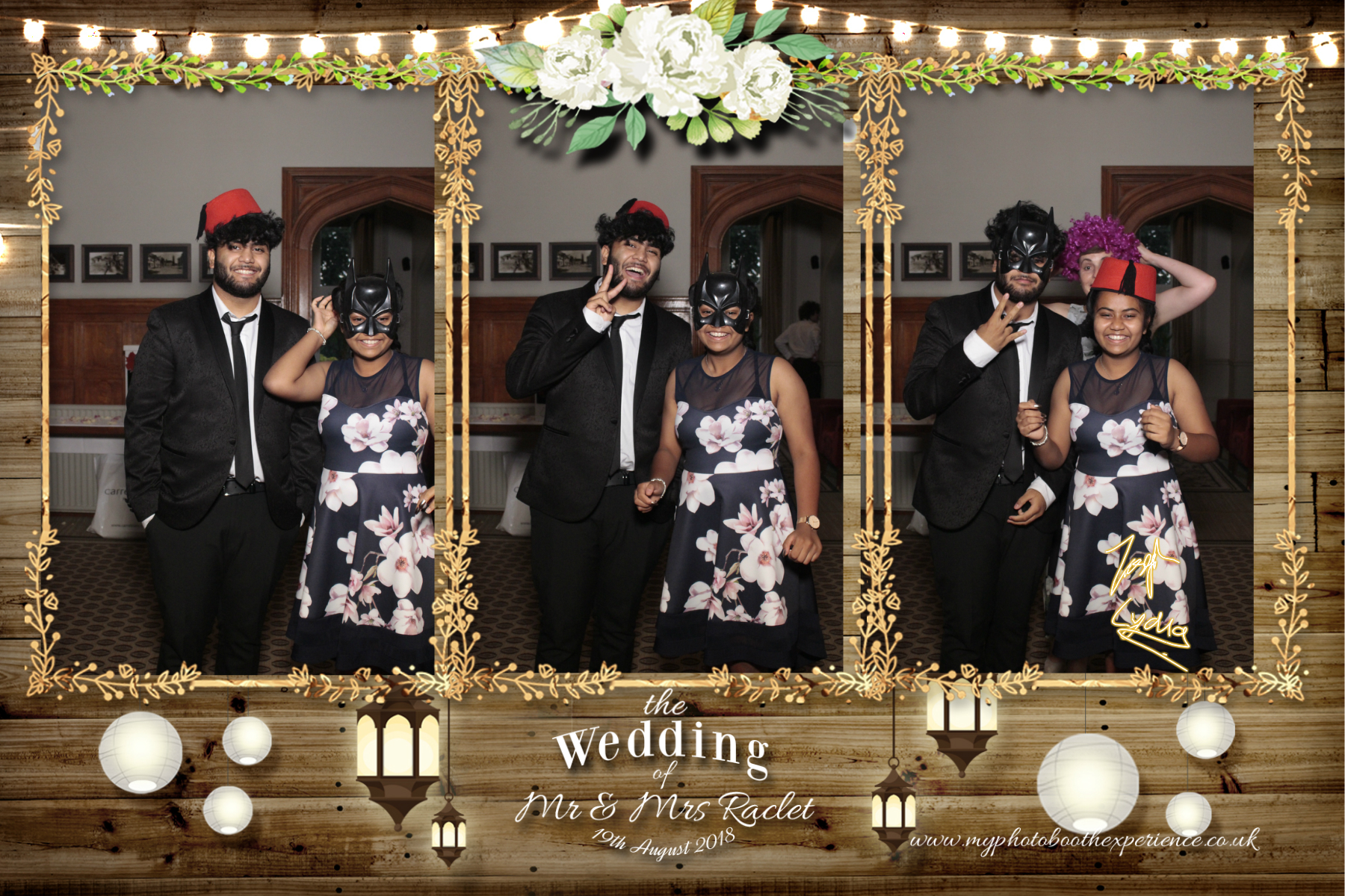 Mr & Mrs Raclet | View more photos from the event at gallery.myphotoboothexperience.co.uk/u/MyPhotoBoothExperienceLtd/Mr-Mrs-Raclet